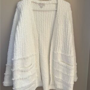 Barefoot Dreams Soft White Women's Cardigan